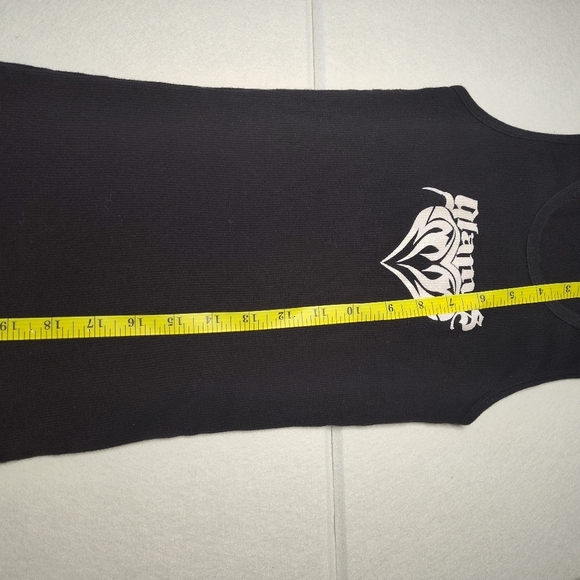 Black Tank Top with White Graphic Size M #360 - Picture 4 of 5